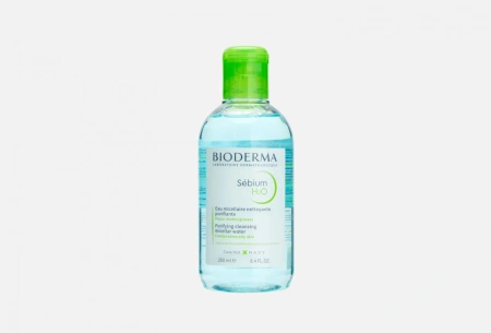 МИЦЕЛЛЯРНАЯ ВОДА ДЛЯ СМЕШАННОЙ И ЖИРНОЙ КОЖИ  BIODERMA sebium h2o 250ml