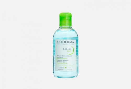 МИЦЕЛЛЯРНАЯ ВОДА ДЛЯ СМЕШАННОЙ И ЖИРНОЙ КОЖИ  BIODERMA sebium h2o 250ml