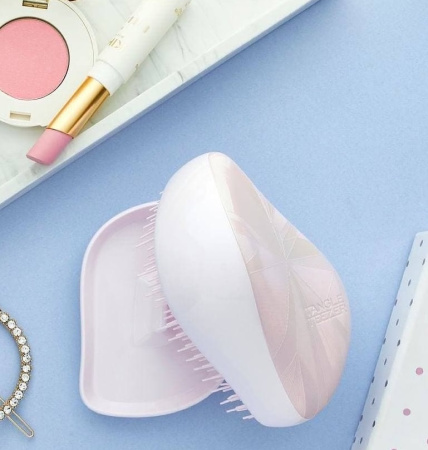 Компактная расческа Tangle Teezer 'Smashed Holo Pink'